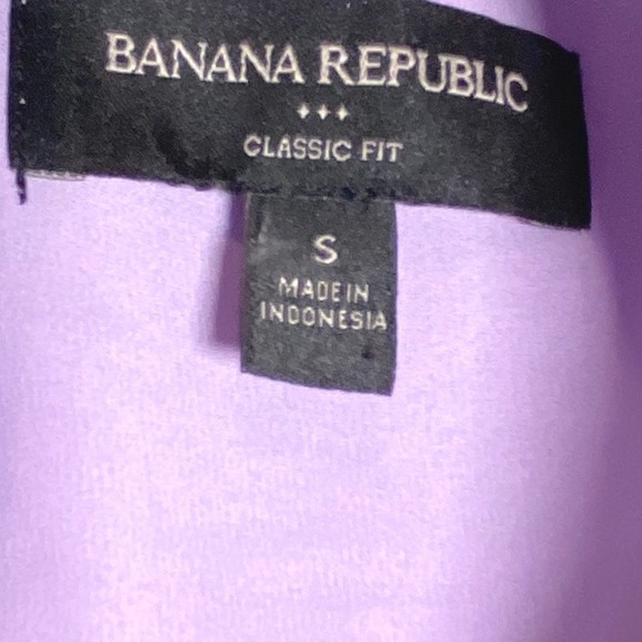 Banana Republic Sleeveless top Women's S Purple Classic Fit Button Down preppy - Picture 5 of 10